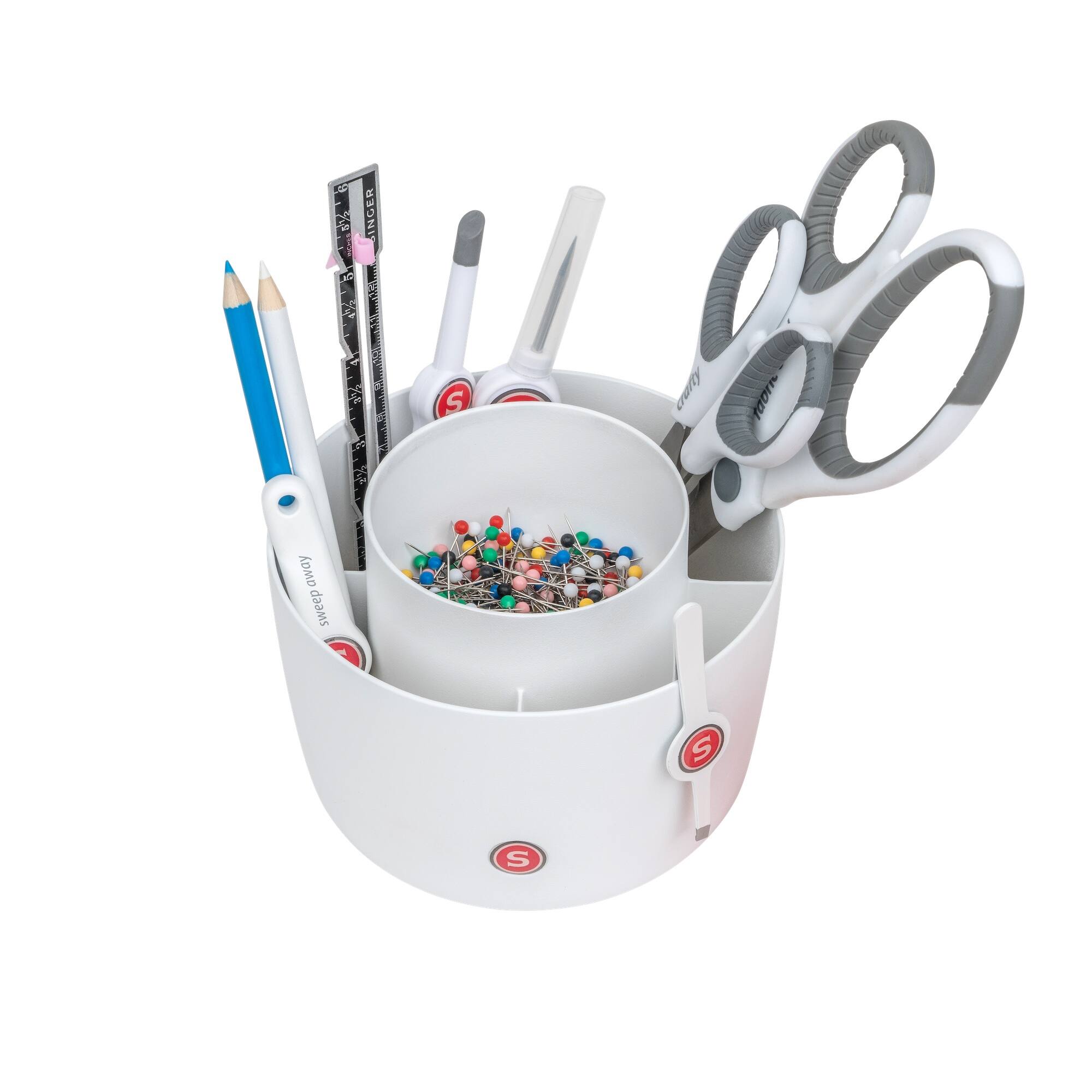 SINGER® Pin & Sewing Tool Craft Organizer Caddy